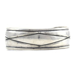 Miramontes - Sterling Silver Classic Navajo Design Bracelet Cuff, size 7.25