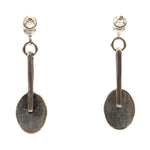 Miramontes - Carnelian and Silver Post Earrings, 2" x 0.5" (J91305-1114-004B)1