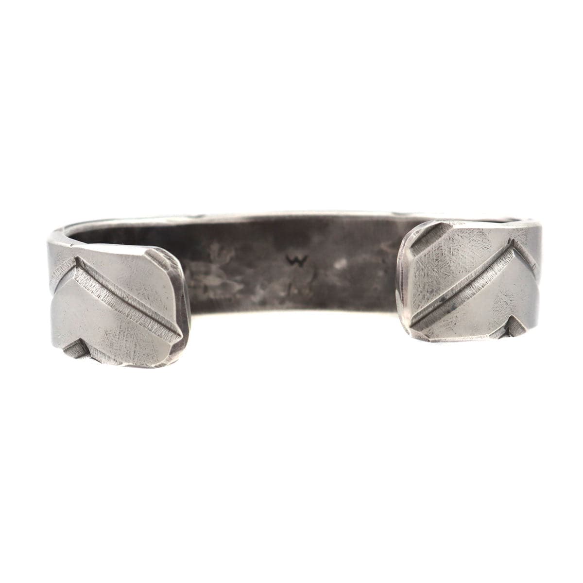Miramontes - Silver Cuff #2 with Deeply Stamped Geometric Design, size 7 (J91305-1221-002)2