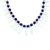 Miramontes - Iridized Quartz and Necklace with Lapis Beads, 15" Length (J91305-1221-011)1