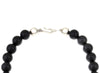 Miramontes - Necklace with 8 Large Silver "Anniversary" Blossoms on Onyx Beads, 18" Length (J91305-1221-014)2