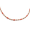 Frank Patania, Jr. - Natural Coral and 14K Gold Beaded Necklace, 31" length (J91620A-0620-002)
