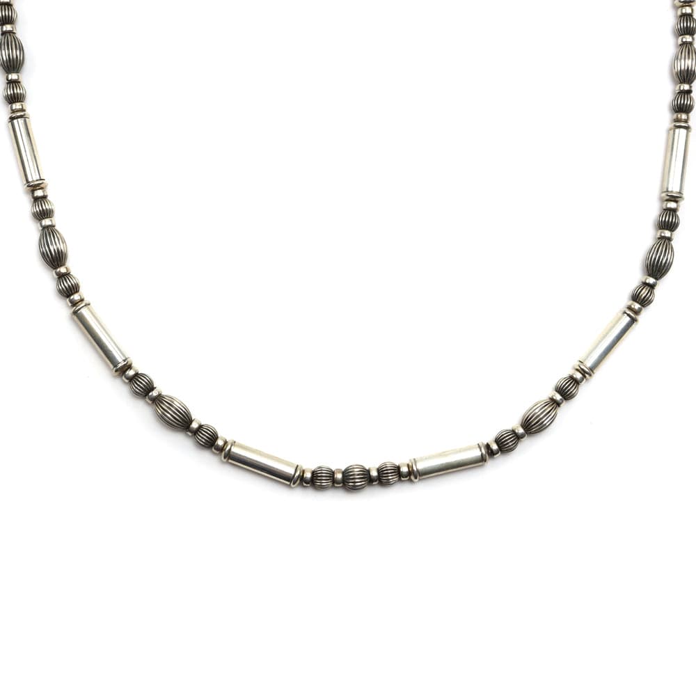 Frank Patania, Jr. - Sterling Silver Beaded Necklace, 31" length (J91620A-0620-007)
