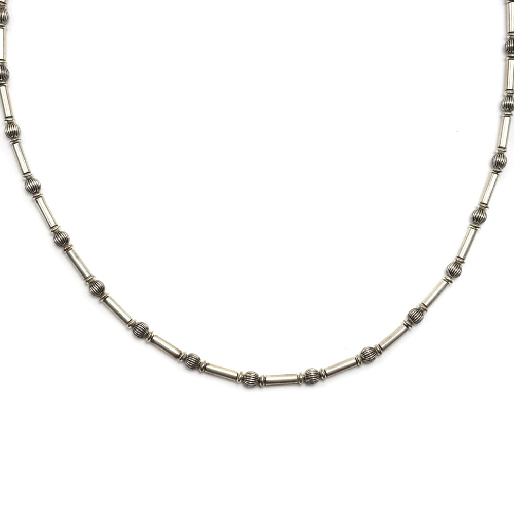 Frank Patania, Jr. - Sterling Silver Beaded Necklace, 26" length (J91620A-0620-008)
