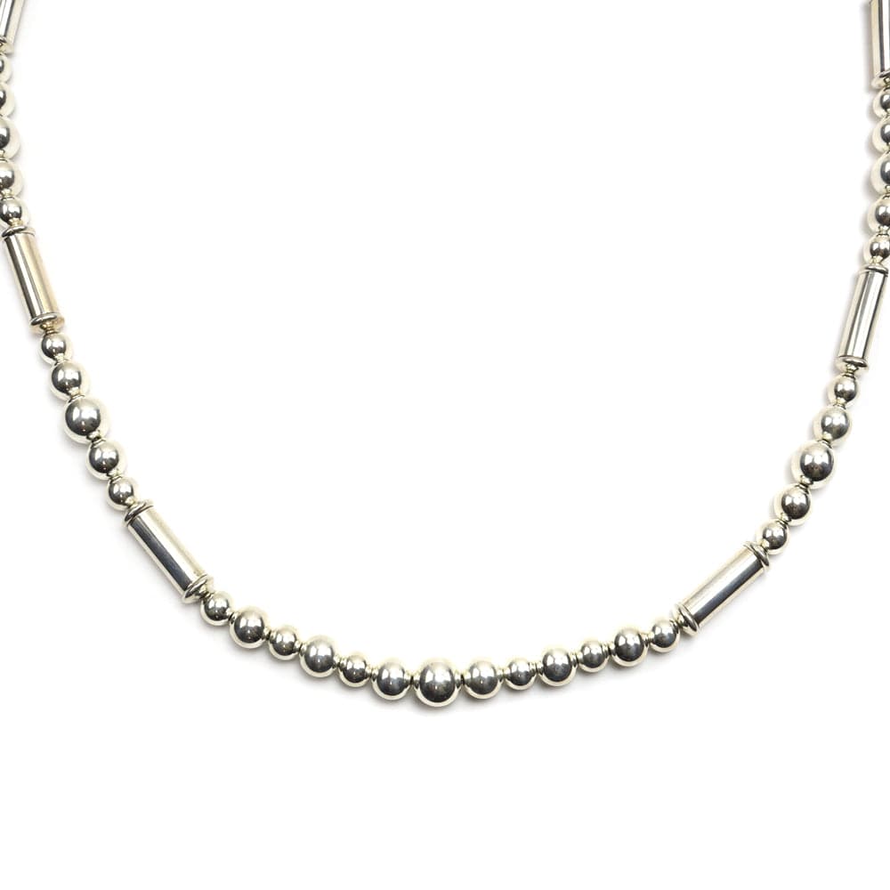 Frank Patania, Jr. - Sterling Silver Beaded Necklace, 34" length (J91620A-0620-011)

