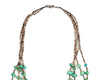Navajo 4-Strand Turquoise Nugget and Heishi Necklace c. 1970s, 32" length (J91656A-0522-002) 1