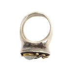 Frank Patania Jr. - Multi-Stone, 14K Gold, and Sterling Silver Moonface Ring, size 9.75 (J91699-0123-018) 4