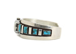 Frank Patania Jr. - Blue Gem Turquoise and Sterling Silver Watch Cuff, size 7 (J91699-0123-032) 3