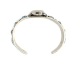 Frank Patania Jr. - Blue Gem Turquoise and Sterling Silver Watch Cuff, size 7 (J91699-0123-032) 4