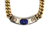 Frank Patania Jr. - Lapis Lazuli, Moonstone, 18K and 14K Gold with Sterling Silver Link Necklace and Clip-on Earrings Set (J91699-0123-040)
 2