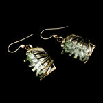 Sam Patania Collection - "Grand Cathedral Dangles" Prasiolite (Green Amethyst) and Sterling Silver French Hook Earrings, 1.5" x 0.625" (J91699-0720-008) 1
