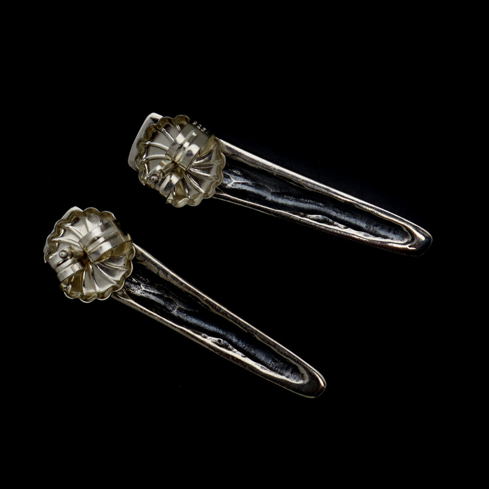 Sam Patania Collection - â€œTribal Geometryâ€ Sterling Silver Post Earrings, 1.25â€ x 0.25â€ (J91699-0720-019) 1
 