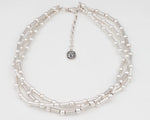 Sam Patania Collection - â€œRomance 3 Strand Dot Dash 6â€ Sterling Silver Necklace, 20â€ length (J91699-0720-059)
