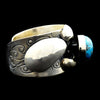 Sam Patania - Contemporary Bisbee Turquoise and Silver Bracelet, size 6.75 (J91699-0819-001)4