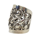Frank Patania Sr. (1898-1964) - Silver Bracelet with Spiral Design c. late 1950s (J91699-1022-008) 3