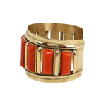 Frank Patania Jr. - Coral and 14K Gold Bracelet c. 2002, size 7 (J91699-1022-047)
 3