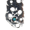 Frank Patania Jr. - Turquoise and Silver Pendant c. 1965, 2.75" x 1" (J91699-1022-054) 1