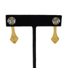 Frank Patania Jr. - Contemporary 14K Gold Post Earrings, 1.25" x 0.375" (J91699-1022-073) 1