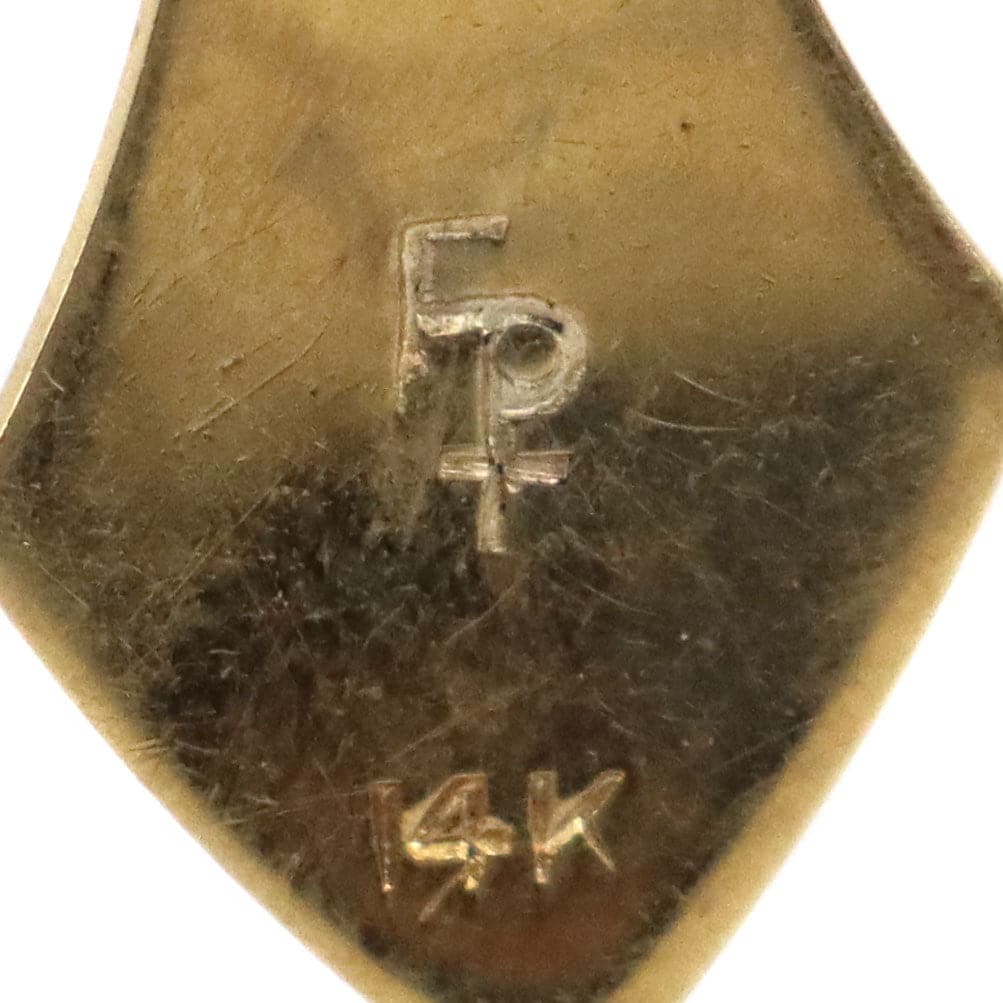 Frank Patania Jr. - Contemporary 14K Gold Post Earrings, 1.25" x 0.375" (J91699-1022-073) 2