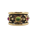 Frank Patania Jr. - Multi-Stone and 14K Gold Overlay Ring, size 10.5 (J91699-1222-002)
