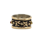 Frank Patania Jr. - Multi-Stone and 14K Gold Overlay Ring, size 10.5 (J91699-1222-002) 2