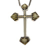 Frank Patania Jr. - Citrine, 14K Gold, and Sterling Silver Cross Pendant with Chain, 19" length, 5" x 3.5" pendant (J91699-1222-014)2