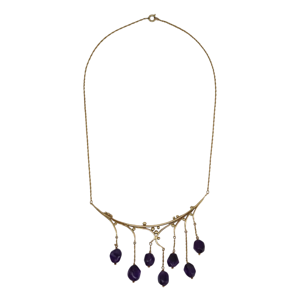 Frank Patania Jr. - Amethyst and 14K Gold Necklace, 13" length (J91699-1222-016) 3