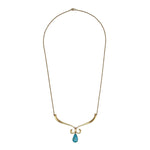 Frank Patania Jr. - Turquoise and 14K Gold Necklace, 16" length (J91699-1222-026) 1