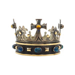 Frank Patania Jr. - Sapphire, Citrine, 14K Gold, and Silver Crown, 1.375" x 1.5" (J91699-1222-032) 1