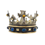 Frank Patania Jr. - Sapphire, Citrine, 14K Gold, and Silver Crown, 1.375" x 1.5" (J91699-1222-032) 2