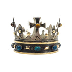 Frank Patania Jr. - Sapphire, Citrine, 14K Gold, and Silver Crown, 1.375" x 1.5" (J91699-1222-032) 3