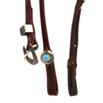 Navajo Leather, Turquoise, and Silver Horse Bridle c. 1930-40s, 37" x 15" (M91926B-1121-002)7
