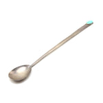 Frank Patania Sr. (1899-1964) - Thunderbird Shop - Turquoise and Silver Spoon c. 1960s, 11" x 1.25" (J91963-0520-006)
