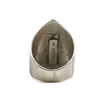 
Edison Cummings (b. 1962) - Navajo - Contemporary Coral, 14K, Sterling Silver Tufacast Ring, size 11 (J91963-0523-002) 2