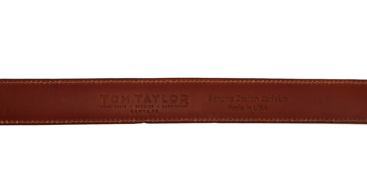Boyd Tsosie - Navajo Contemporary Multi-Stone Inlay, Silver,   Leather Belt, 39" to 44" waist (J91963-1022-003) 3