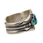 Orville Tsinnie (1943-2017) - Navajo Turquoise and Sterling Silver Bracelet c. 1990s, size 6.5 (J91963-1221-001) 1
