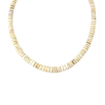 Santo Domingo (Kewa) Beaded Shell Necklace c. 1970s, 14" length (J91993C-0921-020)1