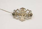 Mexican Sterling Silver Pin, c. 1930s, 1.375" x 1.75" (J92447-0913-020)