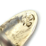 Hopi Silver Overlay Ring with Hopi Guild Hallmark c. 1960s, Size 5