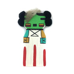 Ted Puhuyesva, Hotevilla - Hopi Hano Mana (Variant) (Hano Maiden) Cradle Kachina, c. 1980s, 7" x 4.25" x 0.75" (K1624-10)