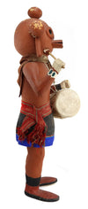 Hopi Large Mudhead Kachina with Drum c. 1940-50s, 36" x 14" x 11" (K1634-018) 2