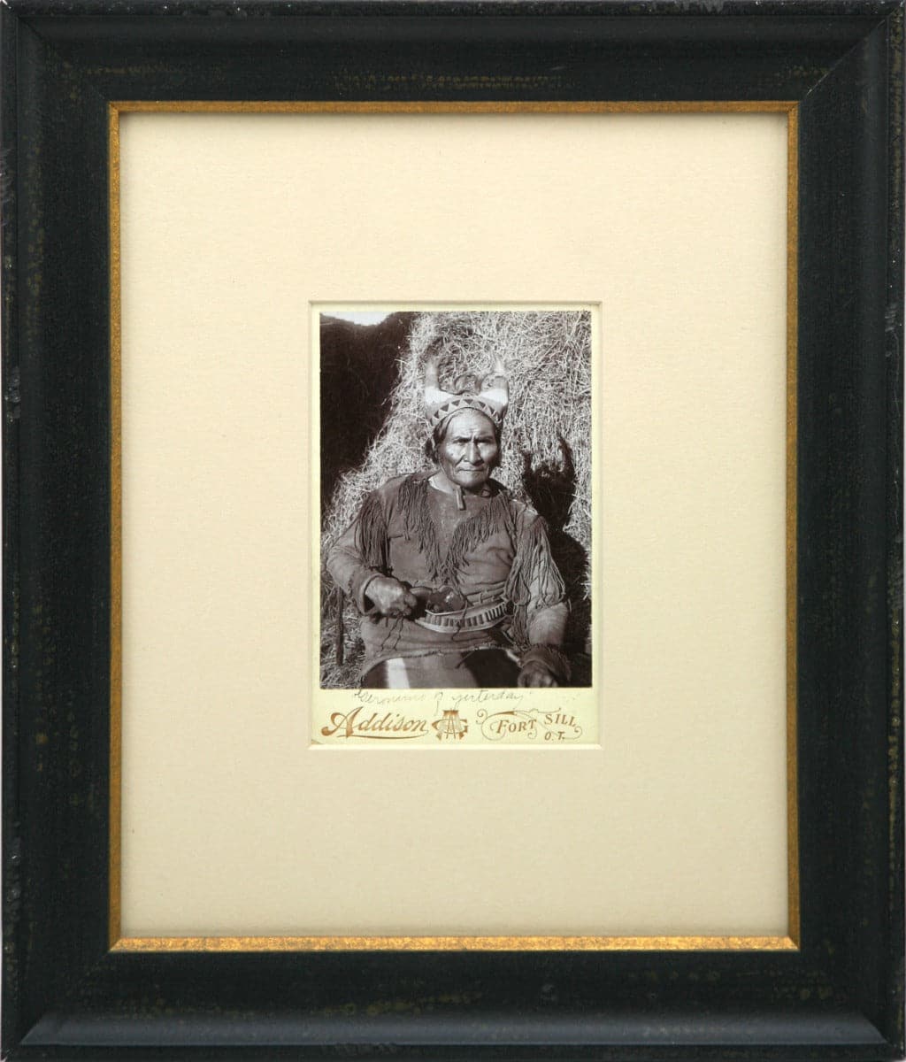 Geronimo of Yesterday Cabinet Card, c. 1900s, 6.5" x 4.25" (M1317)1