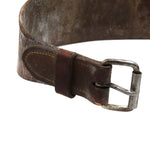Vintage Western Leather Belt c. 1920-40s, 35" length (M1600A) 2
