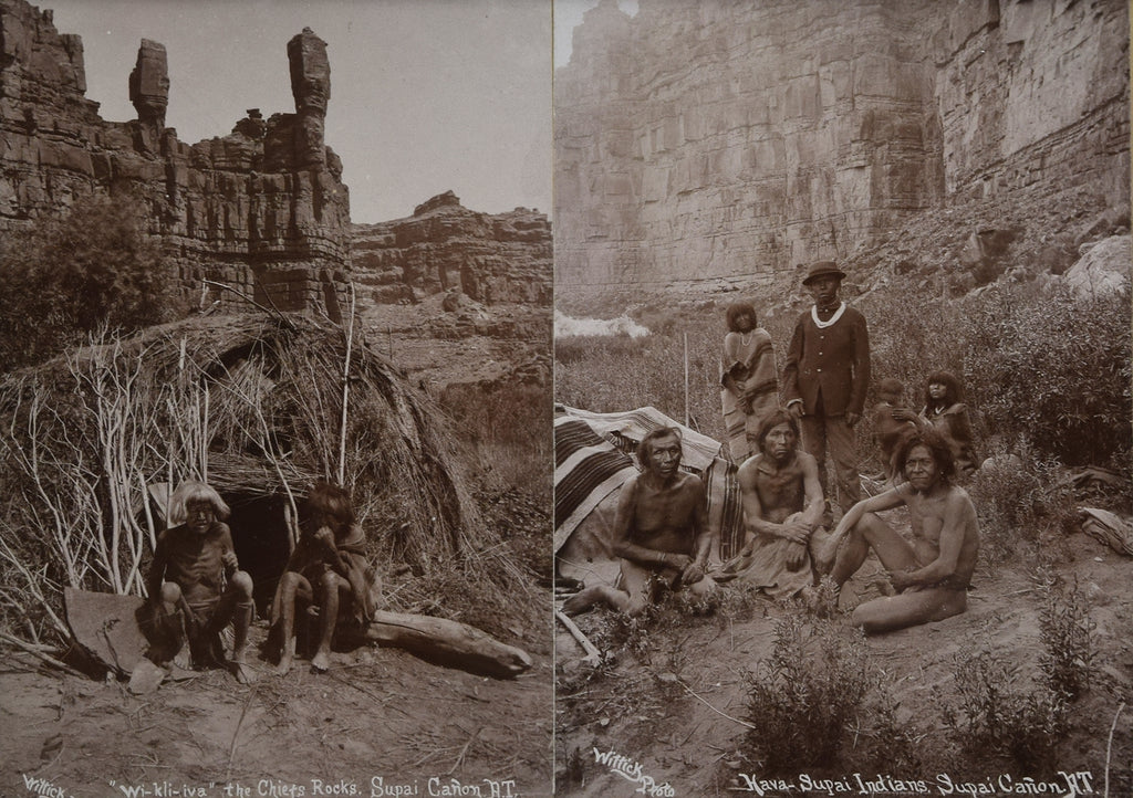 Ben Wittick (1845-1903) - Wi-Kli-Va, The Chief's Rocks Supai CaÃ±on, A.T. & Hava-supai Indians, Supai CaÃ±on 
