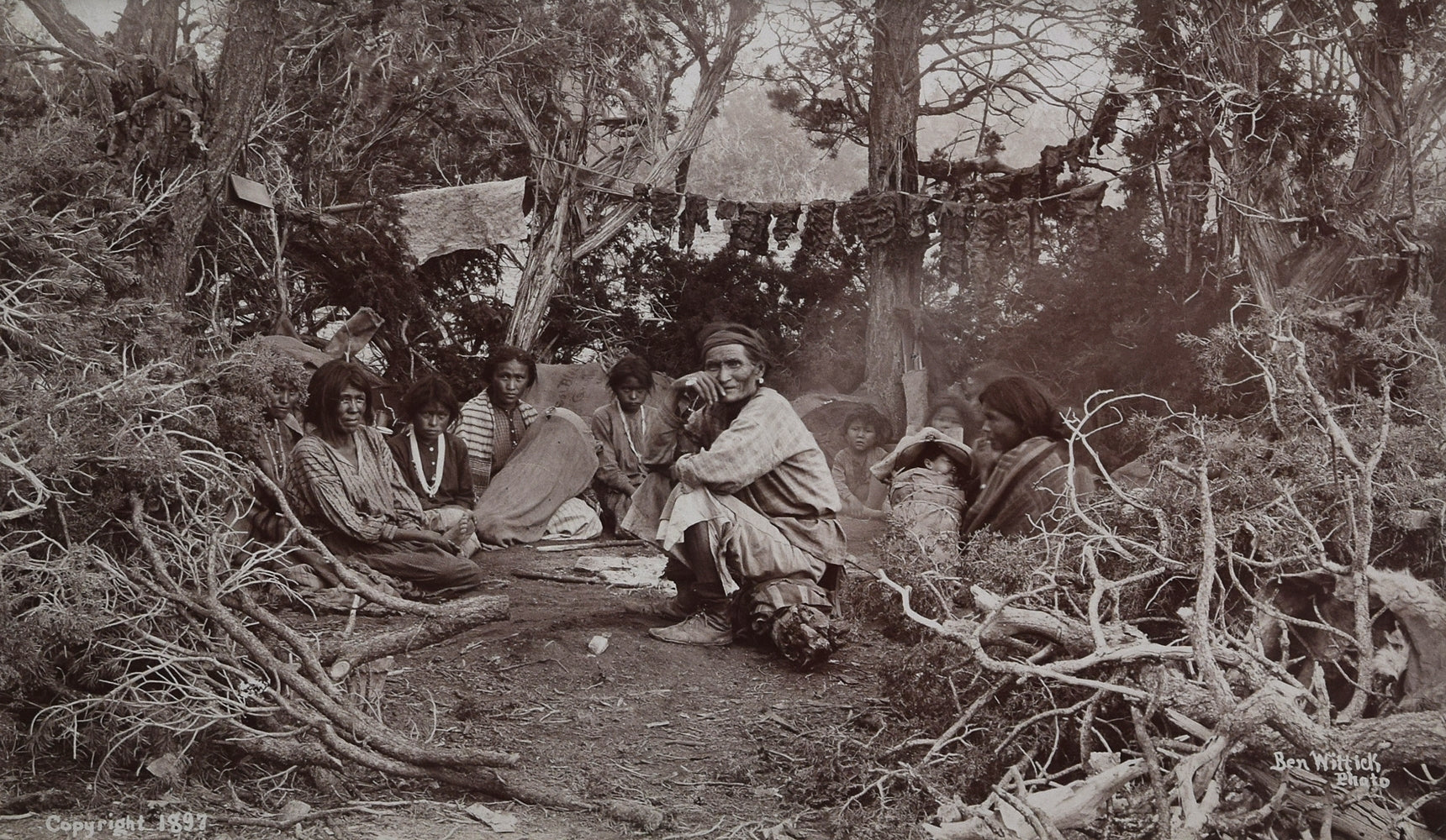 Ben Wittick (1845-1903) - A Navajo Camp Scene, New Mexico