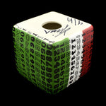 Kaiser Suidan - Green, White, and Red Porcelain Numbers Cube 1
