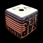 Kaiser Suidan - Pink and Black Word Collage Porcelain Cube 1
