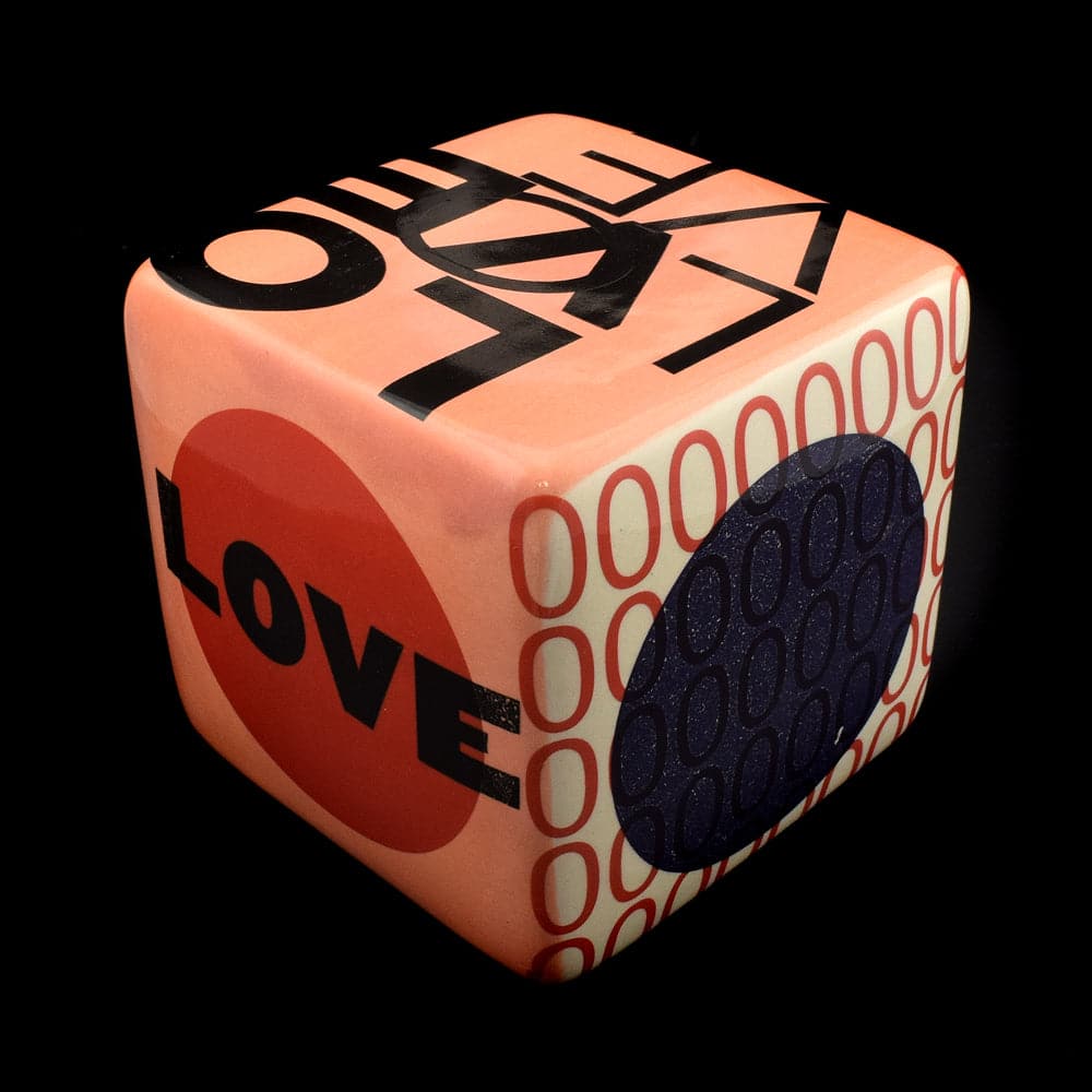 Kaiser Suidan - Pink and Red "LOVE" Cube
