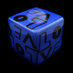 Kaiser Suidan - Blue "LOVE" Porcelain Cube
