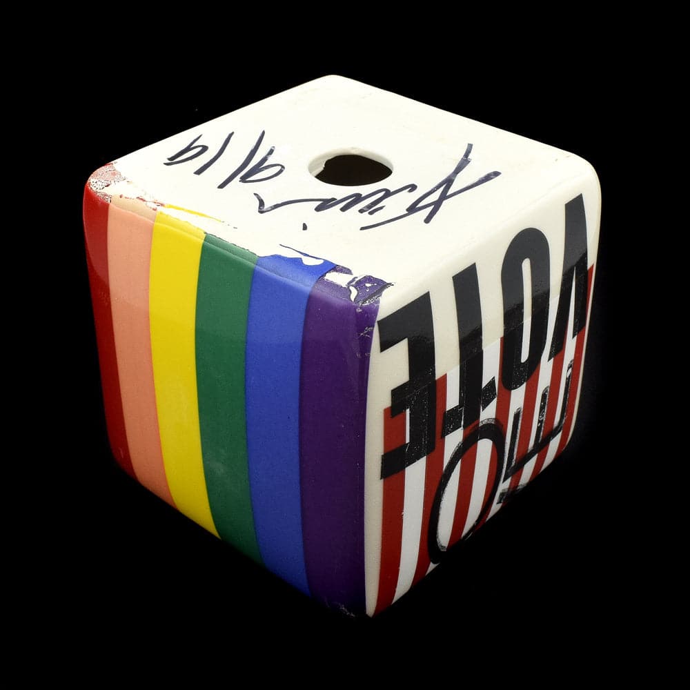 Kaiser Suidan - Rainbow "VOTE LOVE" Porcelain Cube 1
